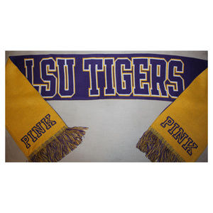 LSU TIGERS Louisiana State University Top Gold Purple Scarf Victoria's Scarf